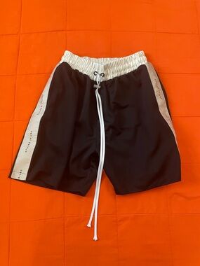 Daniel Patrick Shorts Mens Small Elastic Waist Black Pockets